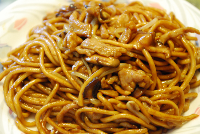 肉丝枯炒面