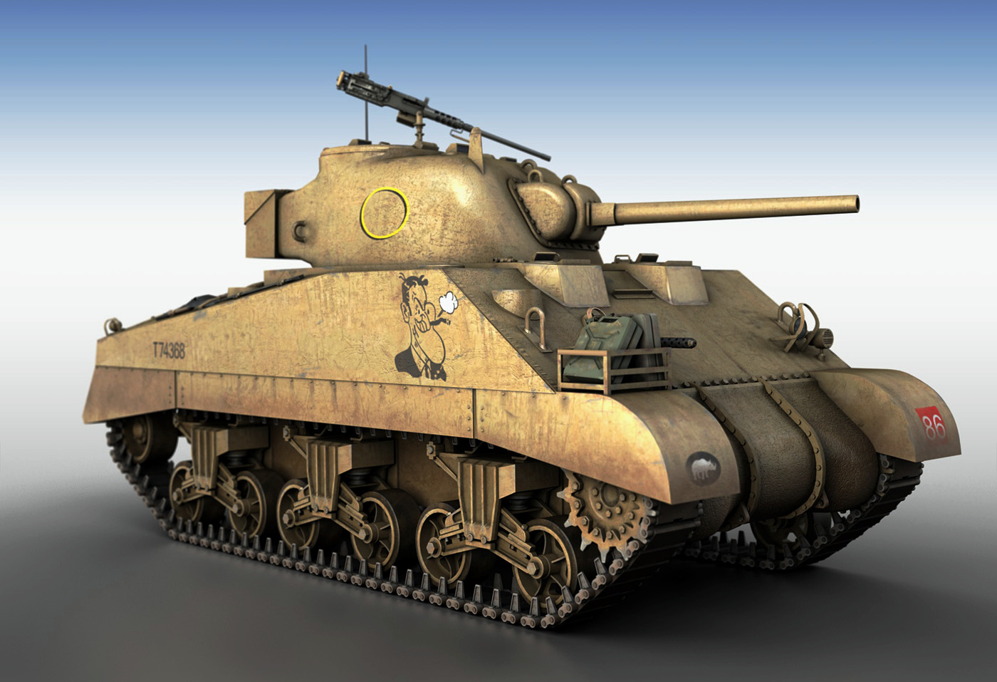  p>m4中型坦克(英文:m4 medium tank,绰号:sherman,音译:谢尔曼,又称