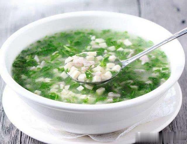  p>豆腐荠菜羹是一道传统名菜.