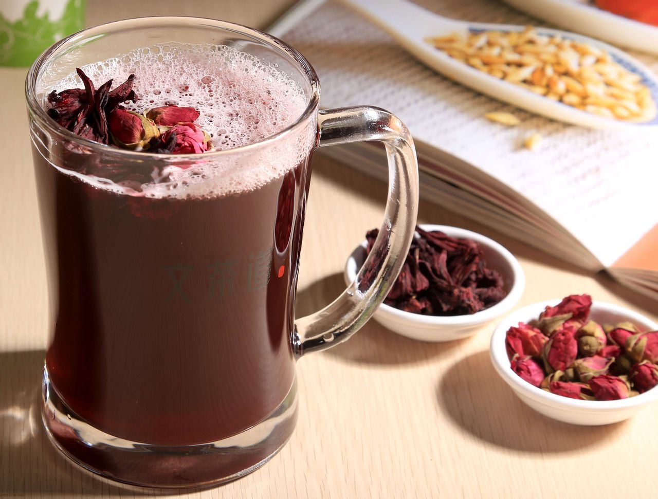 洛神花玫瑰花茶