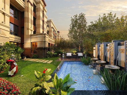  p>鸿坤花语墅,位于中国北京cbd腹地,西邻财富大道西大望路,南望 a