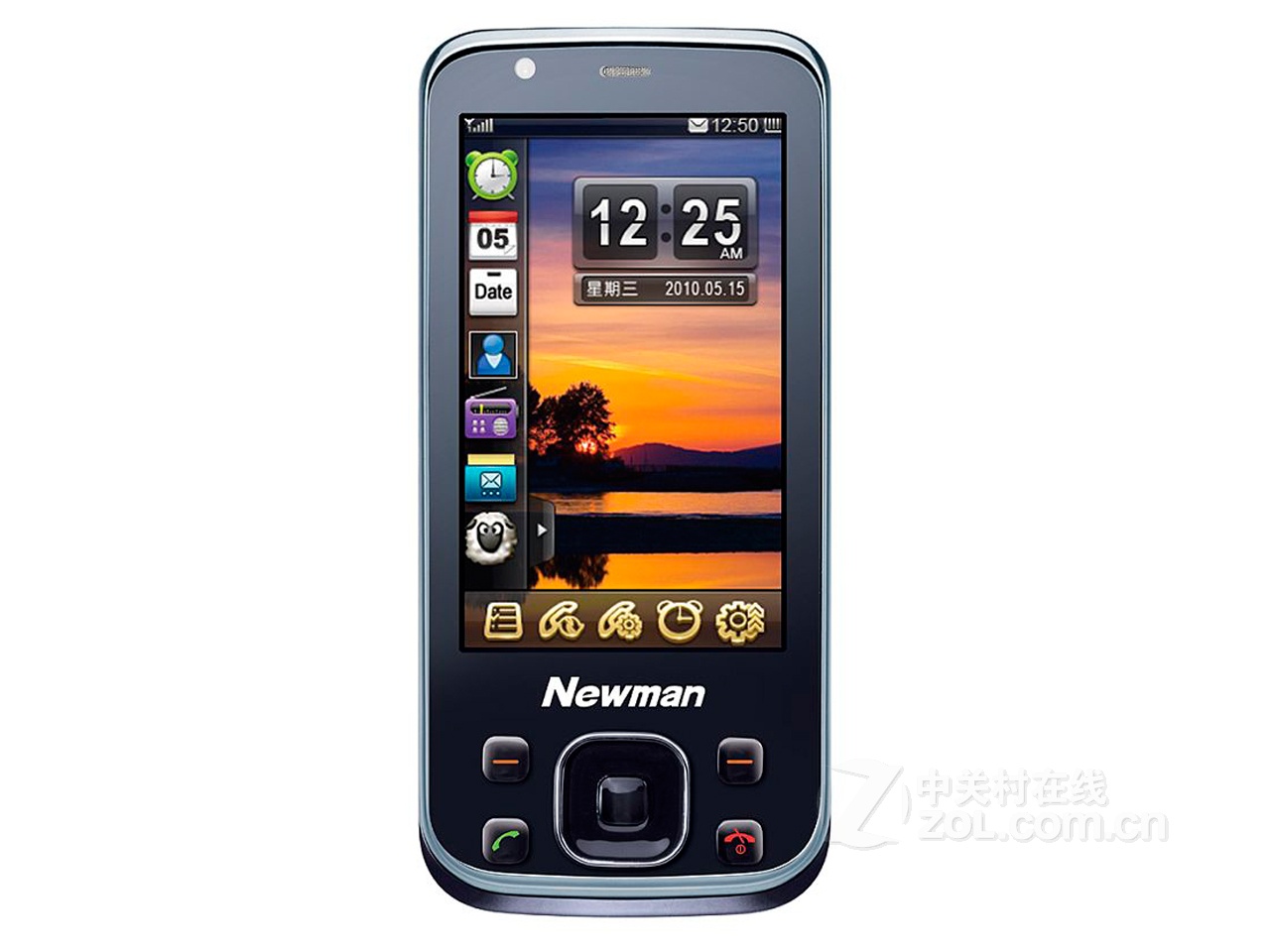  p>纽曼h5是一款触控手机,外观设计为滑盖. /p>
