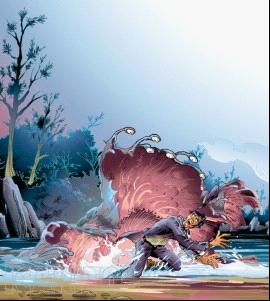 jpjroti">吸血毯这怪物当地人叫它为"地皮卷",外形非常似一张"毛毯"