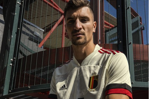 rbfa a jsy欧洲杯比利时国家队客场球迷版足球短袖球衣