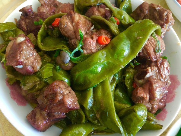 油豆角炖排骨