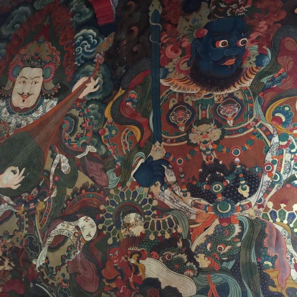 拉萨布达拉宫壁画