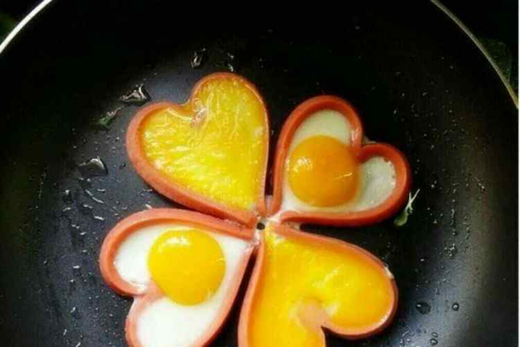 爱心火腿煎蛋