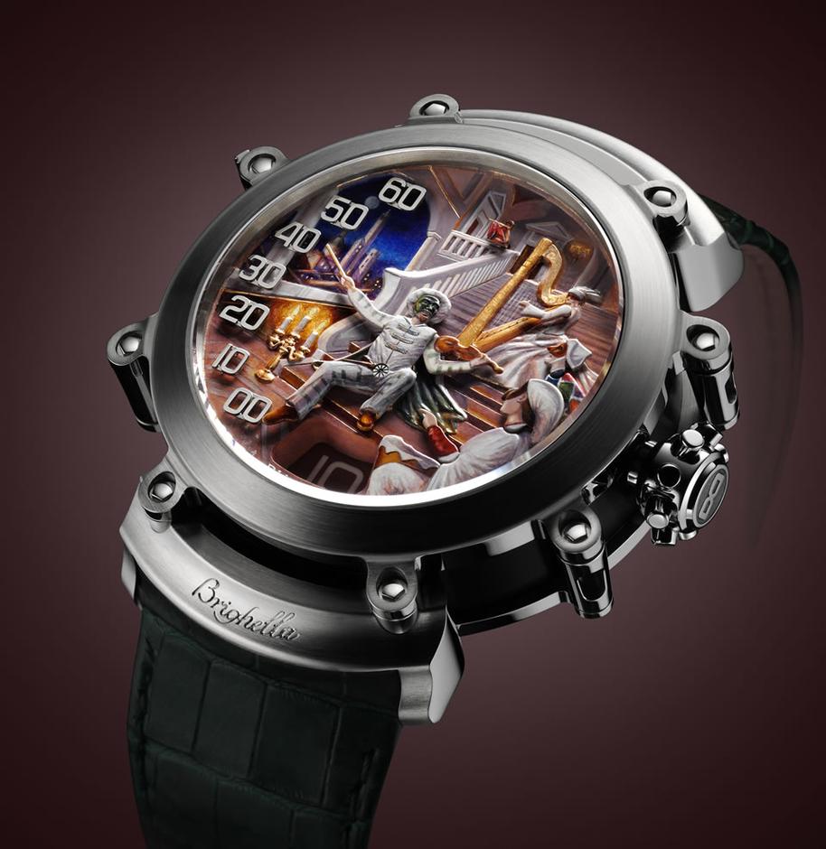  p>三问表(minute repeater),即三簧表,三种打簧的响声不同,可分辨出"