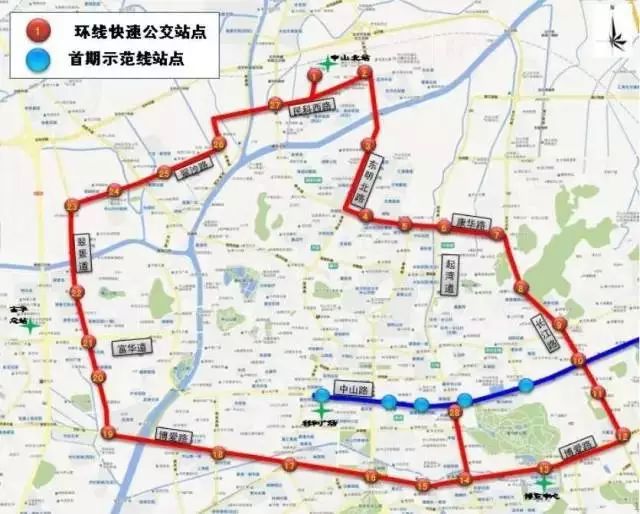 于2014年1月27日正式运营,是广东省第二条,中山市首条快速公交线路