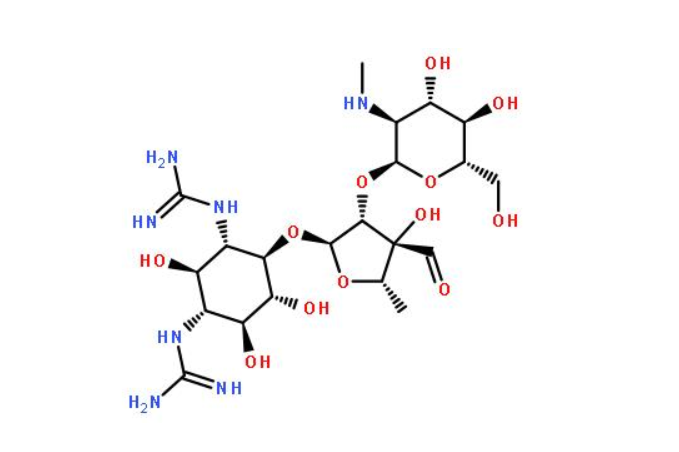  p>链霉素(streptomycin)是一种氨基糖苷类抗生素.