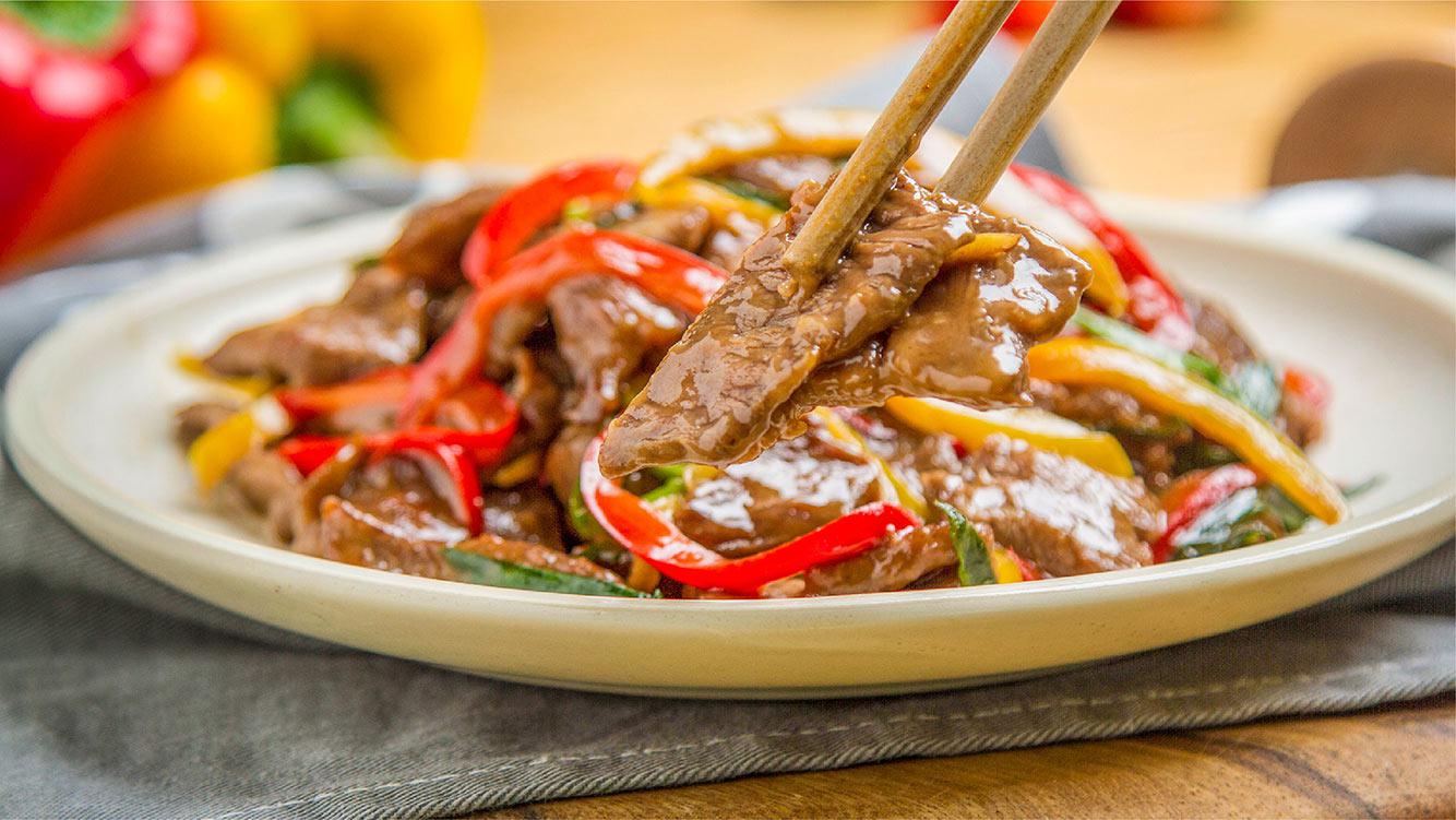 小羽私厨之香葱炒牛肉