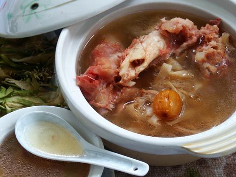 霸王花南北杏猪展肉汤