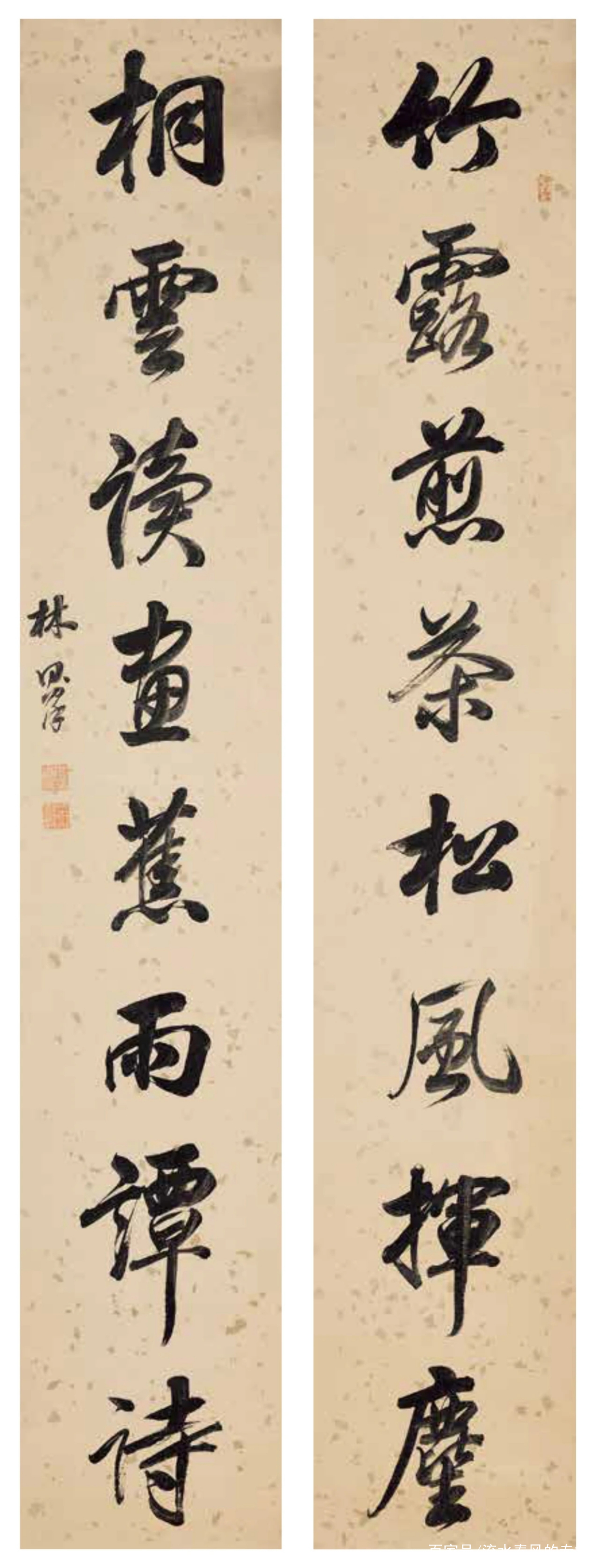 楹联名迹闲话：竹露煎茶松风挥麈，桐云读画蕉雨谭诗_百科TA说