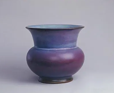 宋钧窑玫瑰紫釉花盆_百度百科