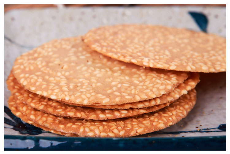 芝麻香蕉薄脆饼