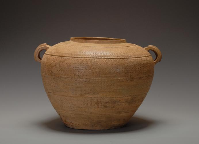 战国原始瓷双耳罍