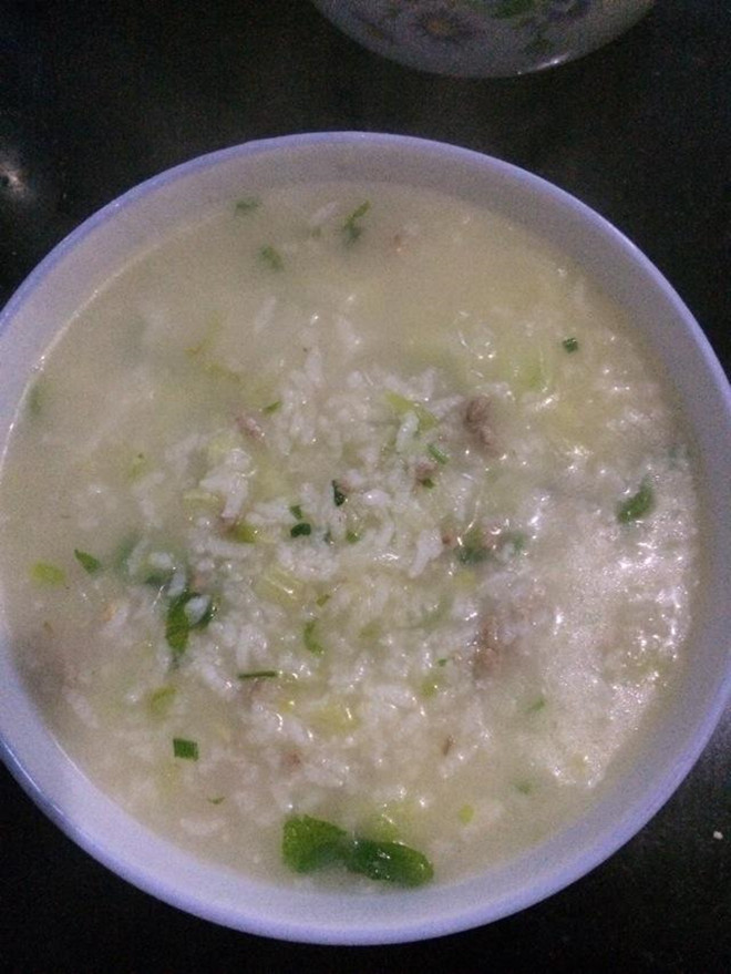肉末白菜粥