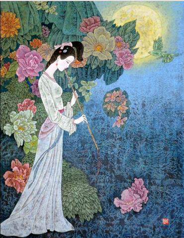 擅长油画,工笔重彩,壁画. /p>