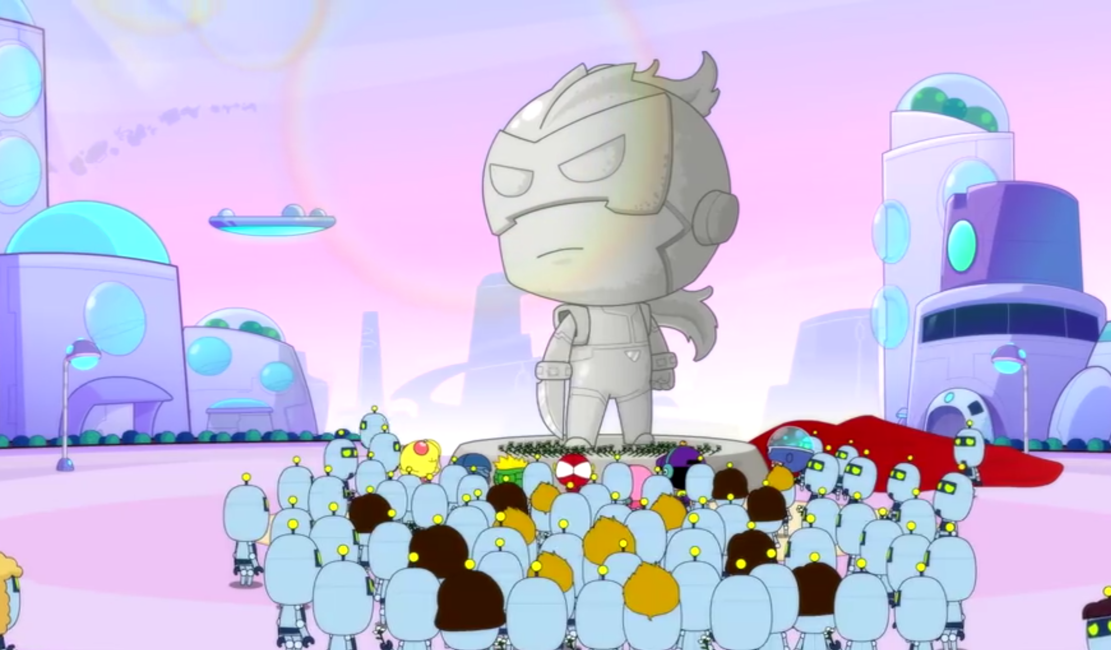 id="23691550">开心超人联盟 /a>》中一个人类,机器人,动物共存的星球