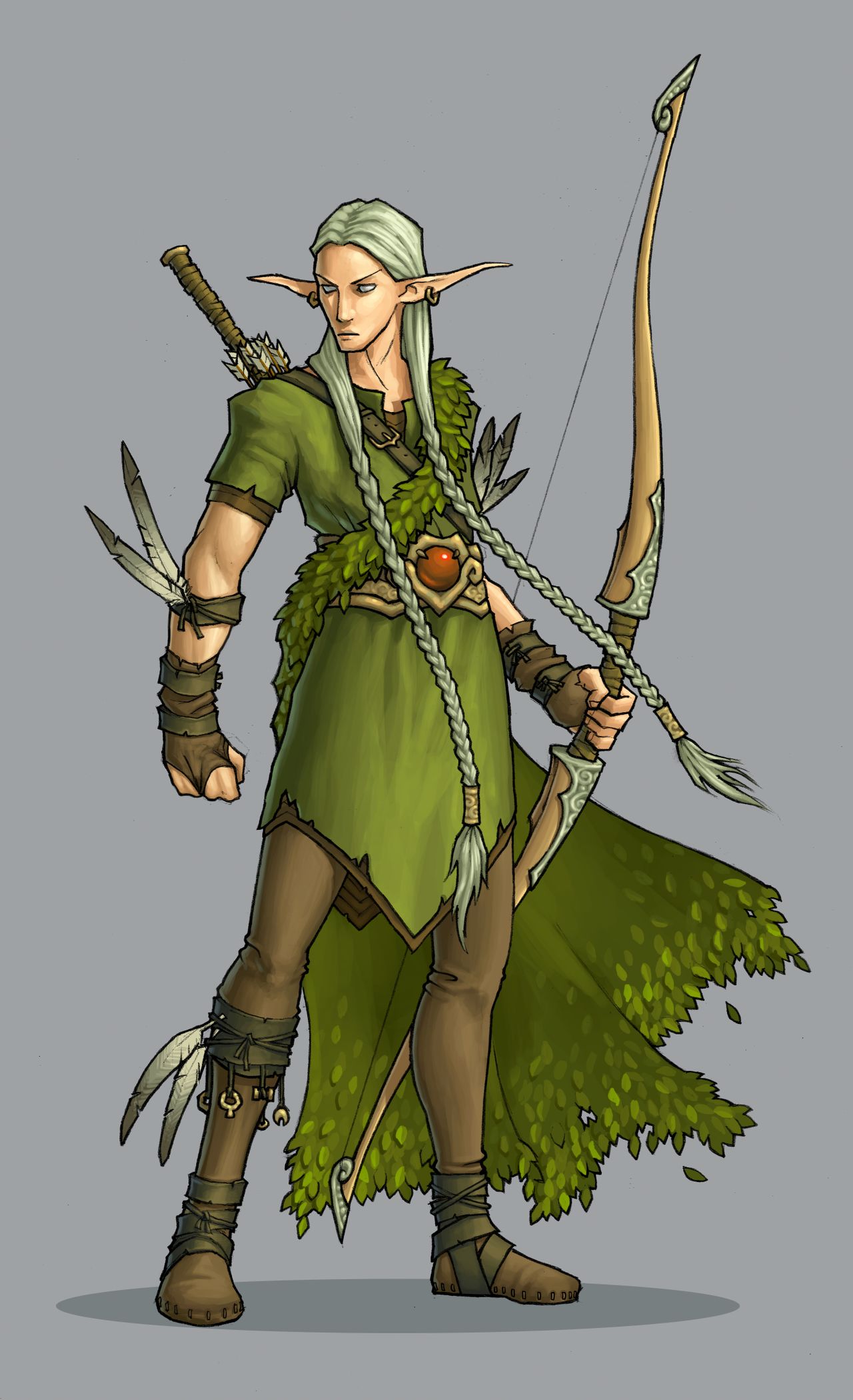 中的女巫族开始就有精灵射手的设定,原型是来自神话传说中的一个著名