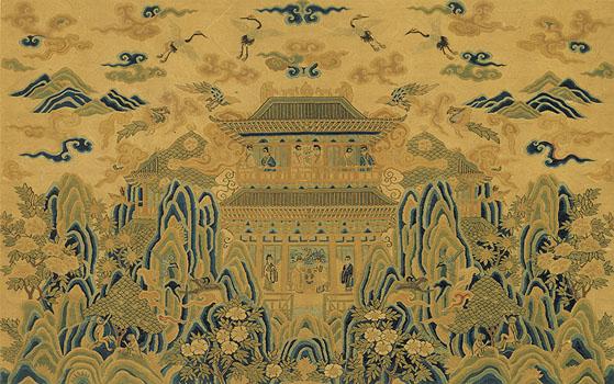 p>《宋缂丝仙山楼阁》是宋代佚名创作的中国画. /p>