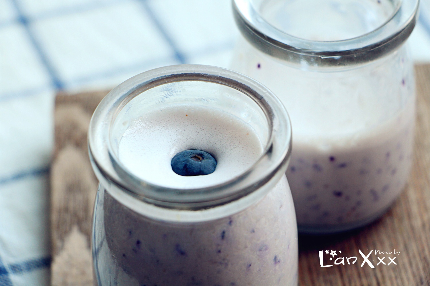 梦幻蓝莓牛奶