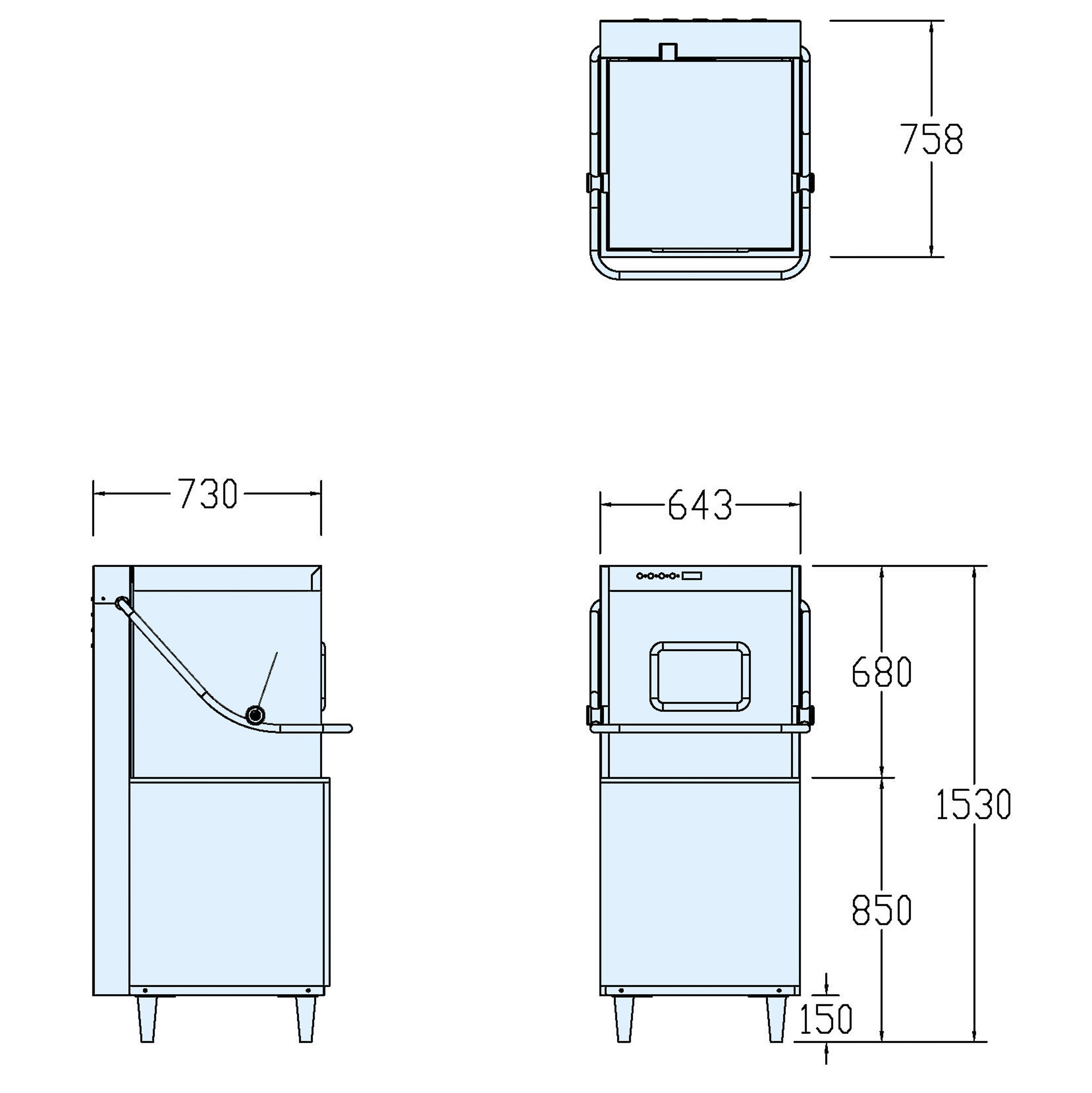 洗净烘干一体式洗碗机