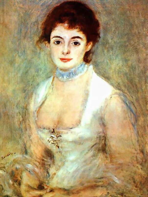 奥古斯特·雷诺阿(pierre-auguste renoir)于1876年创作的一幅肖像画