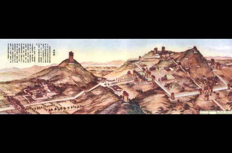 乾陵（唐高宗与皇后武则天合葬墓，第一批全国重点文物保护单位）_百度百科