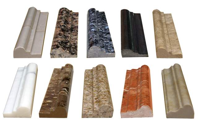  p>在石材板材的表面或沿着边缘开的一个连续凹槽,用来达到装饰目的或