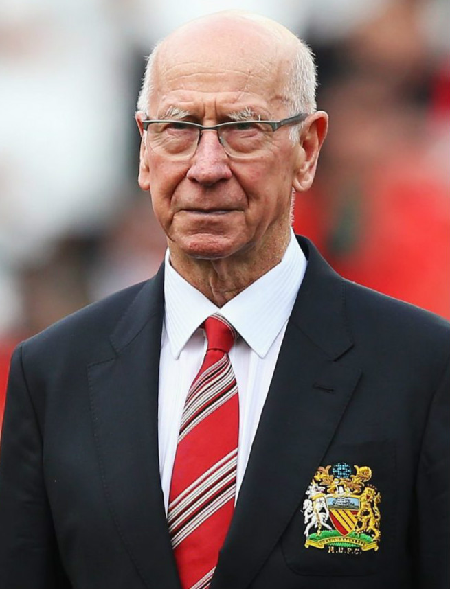  p>博比·查尔顿爵士(sir bobby charlton),原名罗伯特·查尔顿爵士