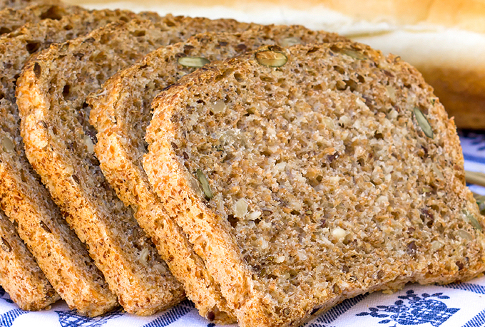 燕麦麸皮全麦面包