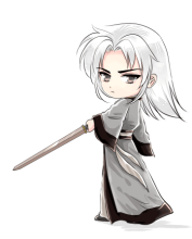 人气画师九遥绘制的Q版白起