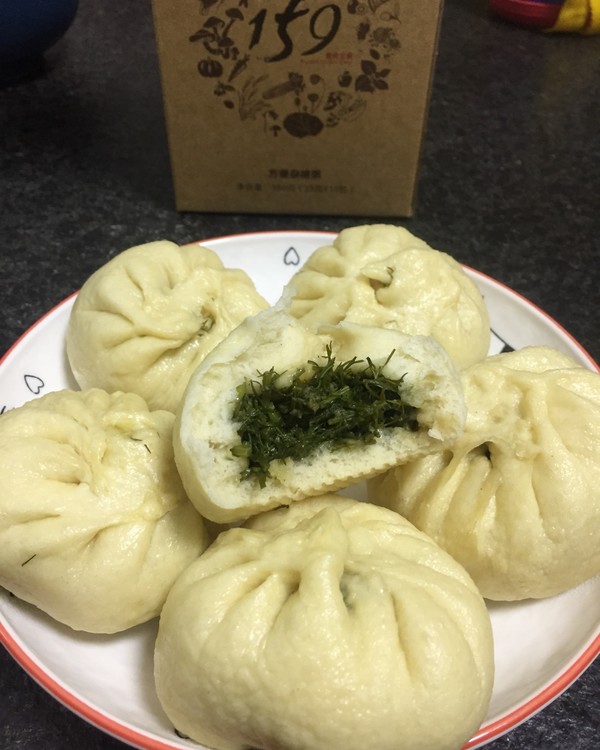茴香猪肉馅包子