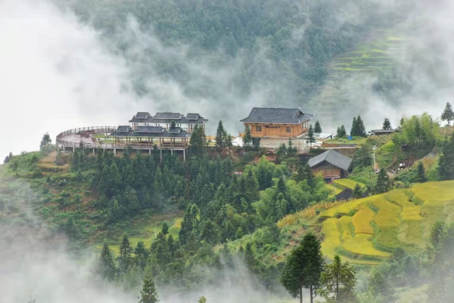  p data-id="gnzlgmi9b8">雪峰山旅游景区内有溆浦山背花瑶梯田