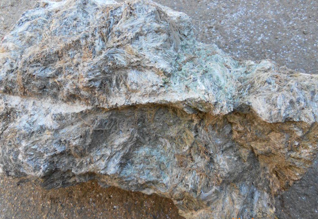 actinolitite)是采集于内蒙古包头市固阳县新建乡东北的岩石标本