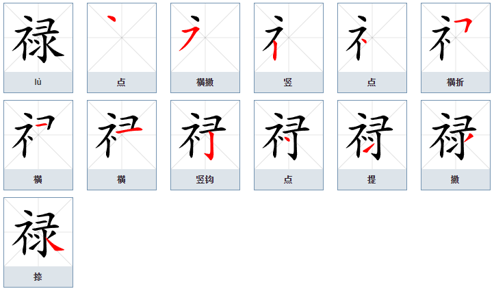 禄（汉语文字）_百度百科