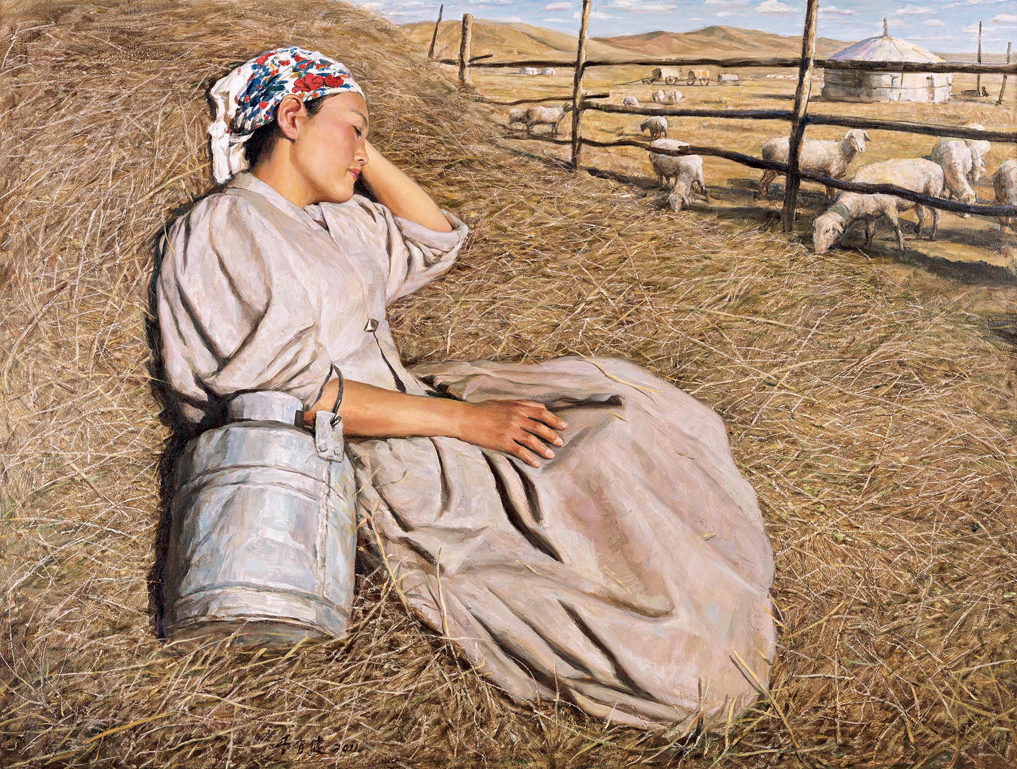  p>李自健,中国旅美著名油画家,1954年生于湖南邵阳,1982年毕业于广州