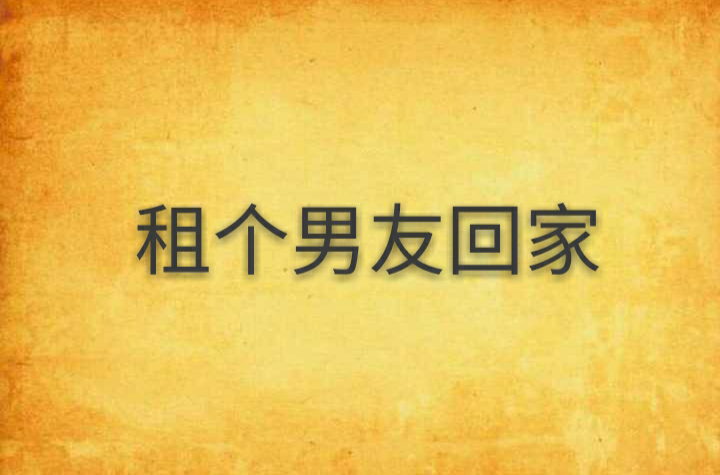 租个男友回家