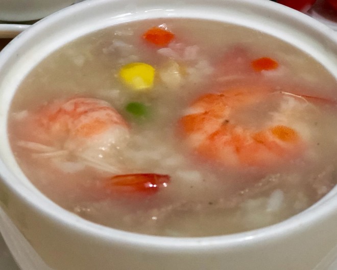 瑶柱鲜虾粥