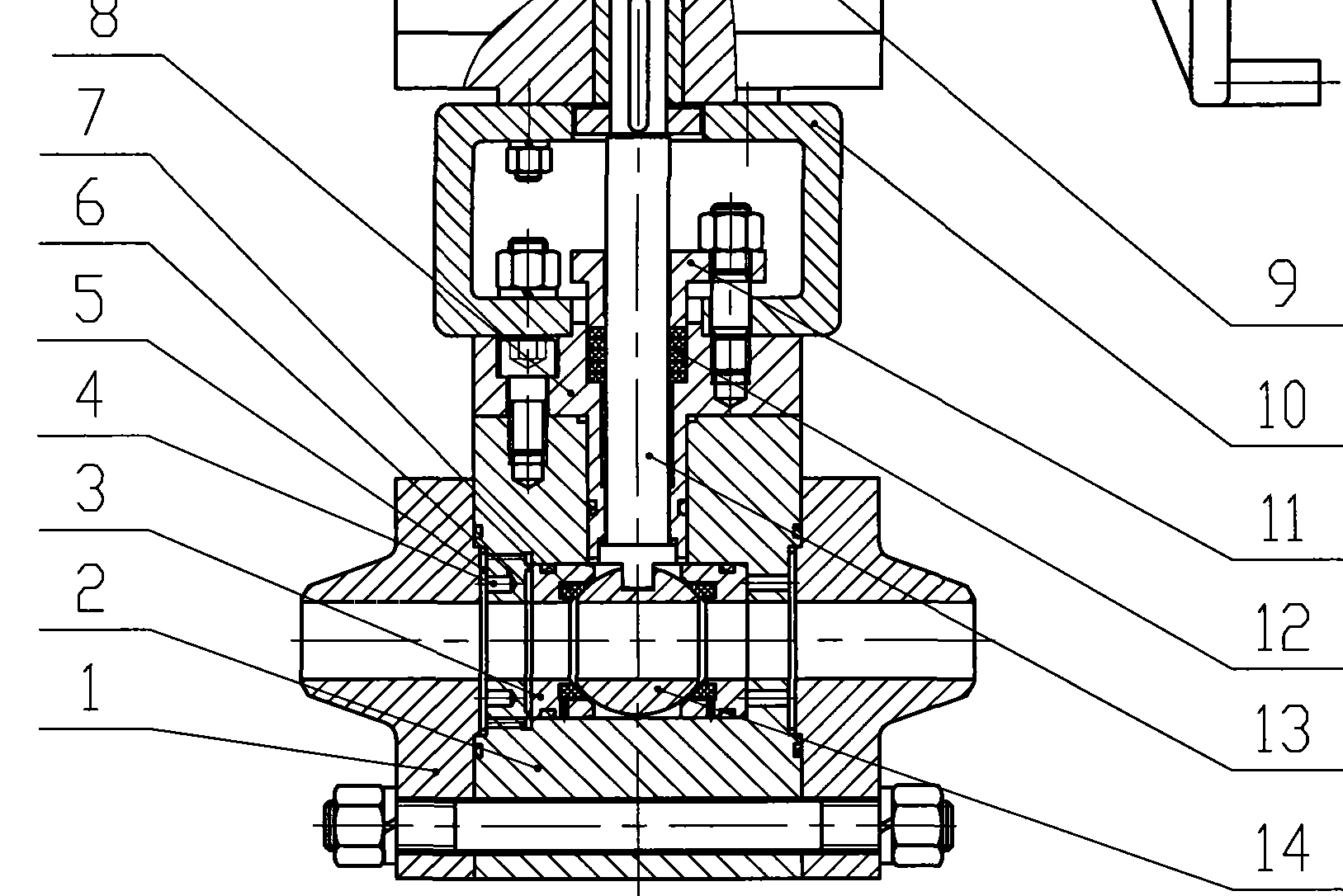 一种安全级高压球阀