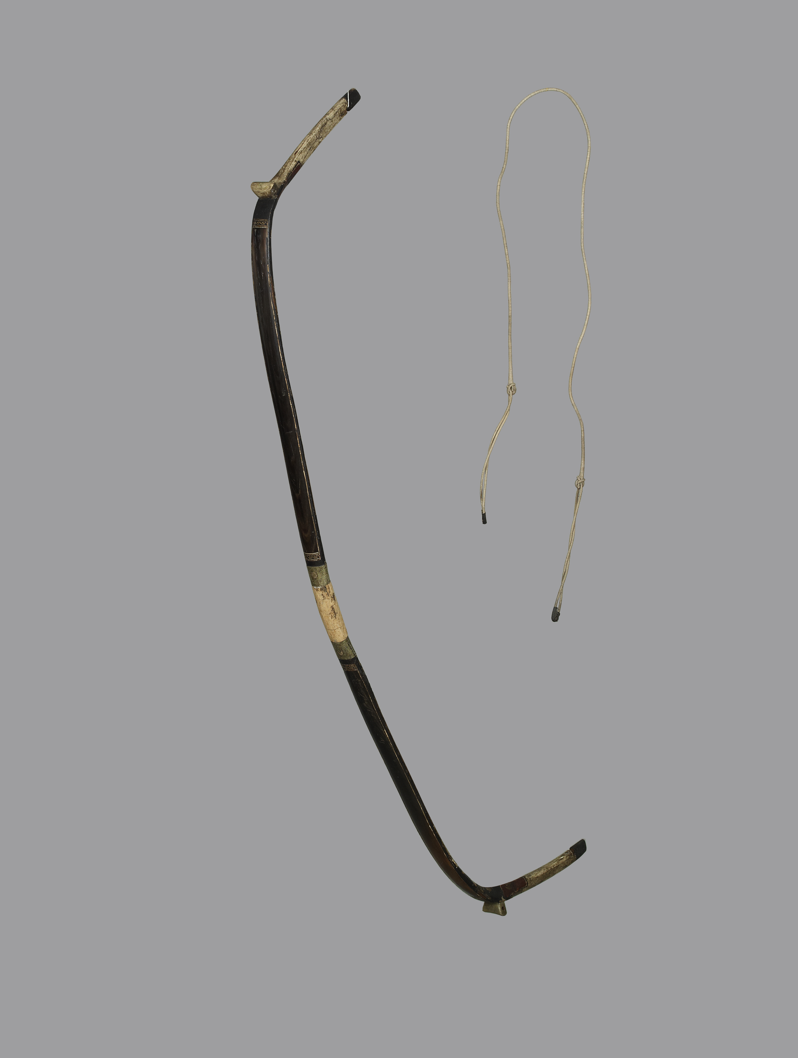 清皇太极御用牛角弓