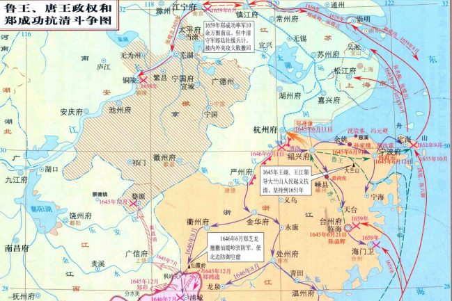  p> b>郑成功抗清之战 /b>是1646年(清顺治四年,永历元年)至1661年(清