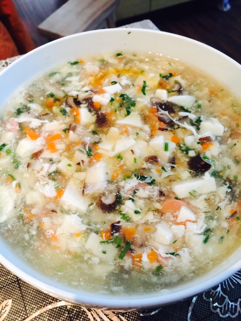 香菇胡萝卜豆腐羹