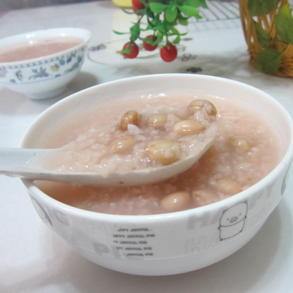 糯米花生麦粥