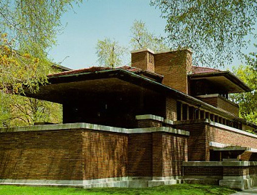 是著名建筑师赖特为弗雷德理克·罗宾设计的别墅