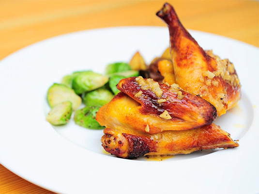 香法式芥末烤春鸡