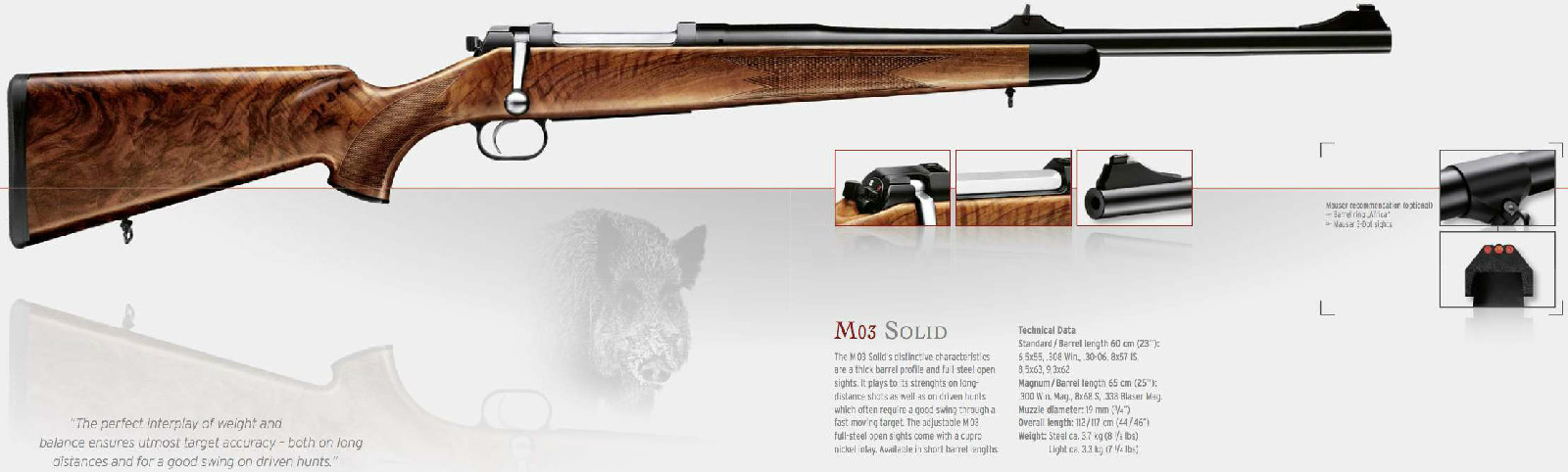 于2003年推出的一系列狩猎/运动步枪,面向民用市场. /p>