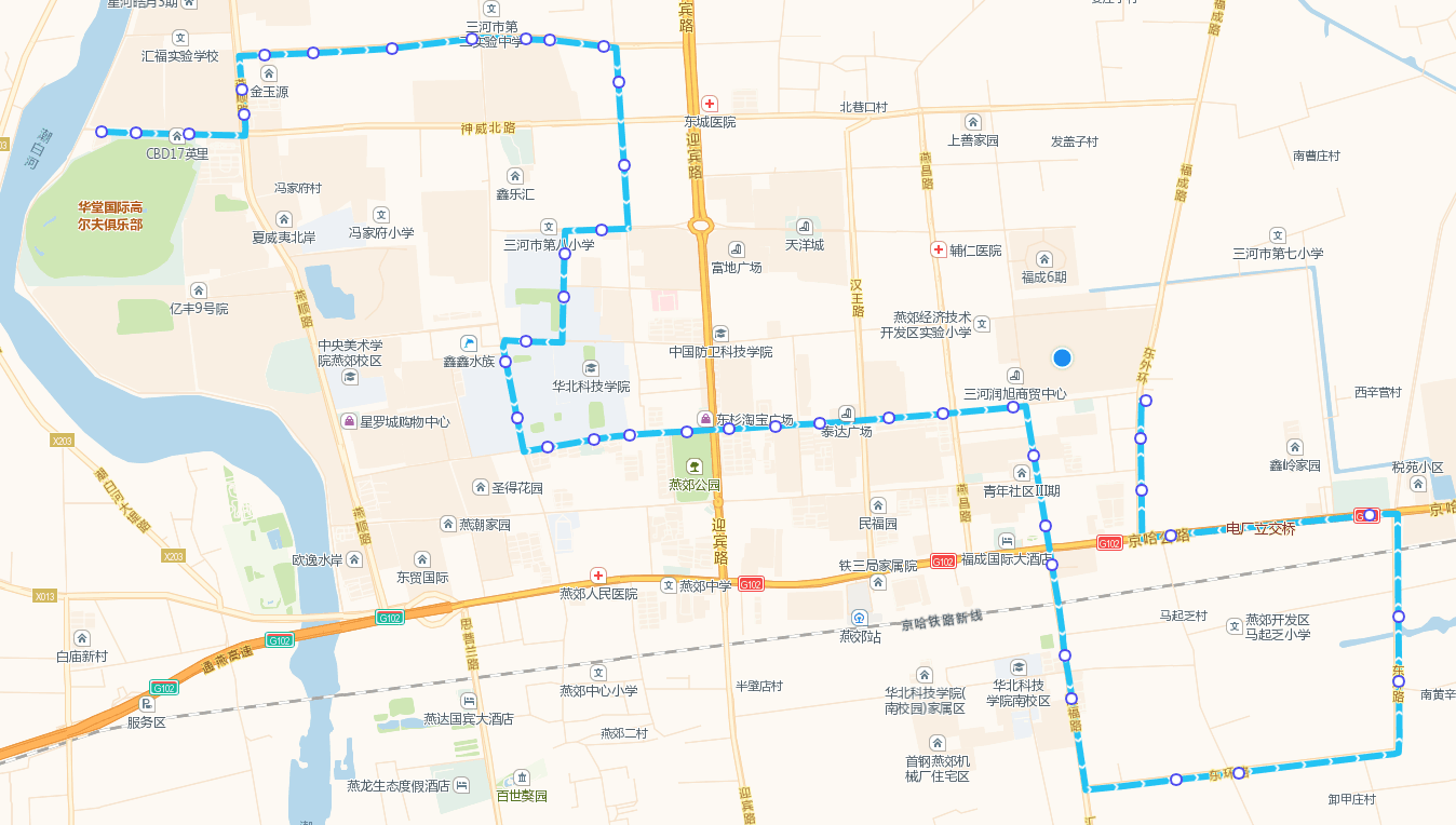燕郊公交307路