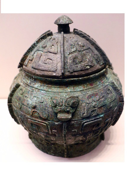 商饕餮纹青铜瓿